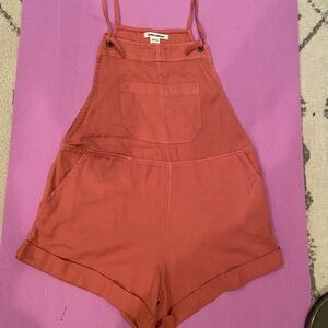 Billabong Wild Pursuit Short Overalls Red Clay Sz XS